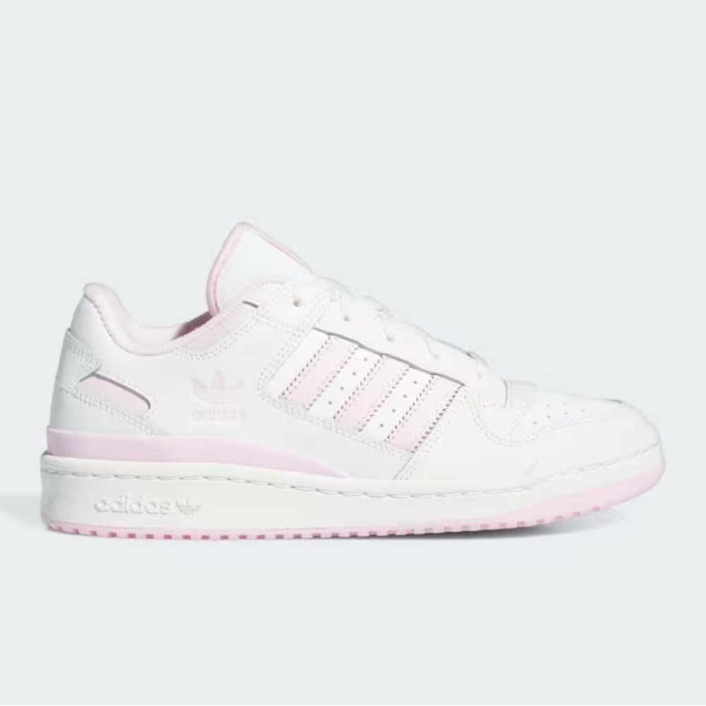 Adidas Forum Low White and Light Pink Shoes